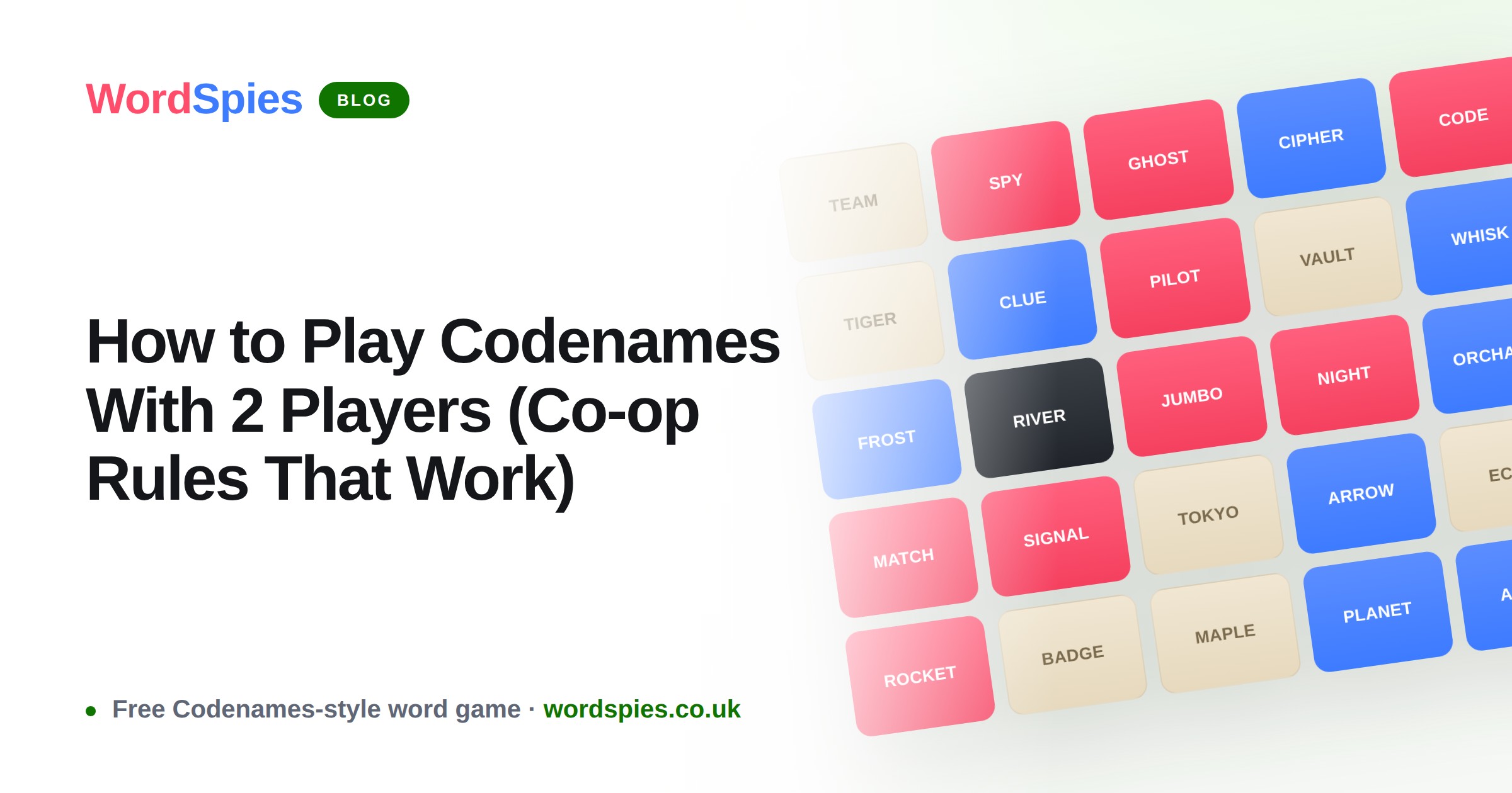 How to Play Codenames With 2 Players (Co-op Rules That Work)