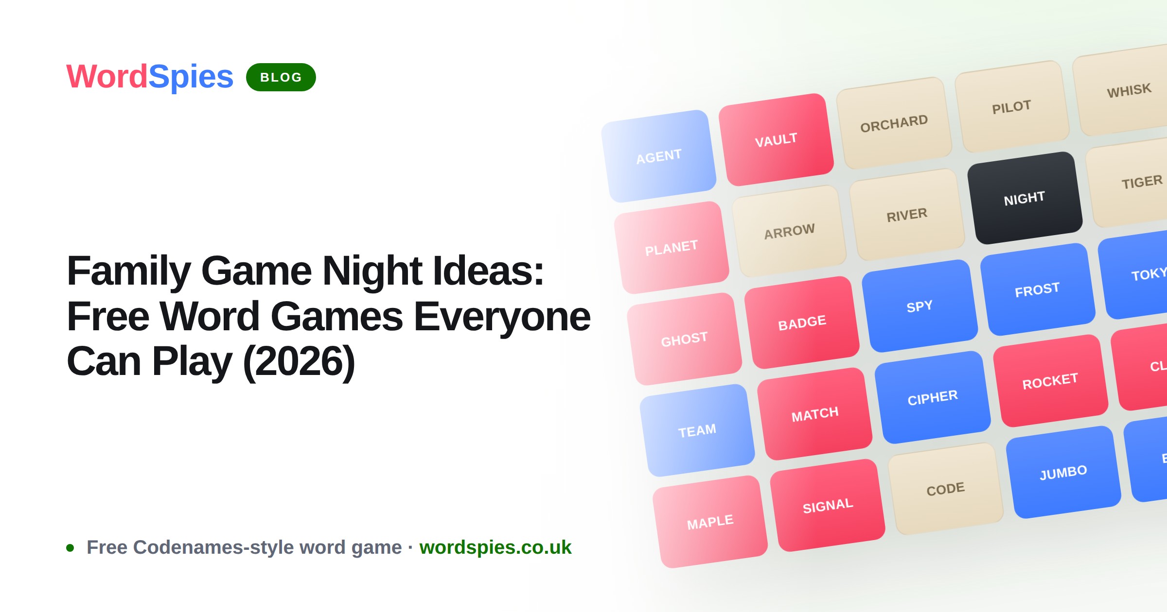 Family Game Night Ideas: Free Word Games Everyone Can Play (2026)